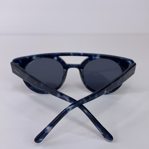 New KOMONO DREYFUSS Blue Black tortoise Sunglasses NWT round - Picture 9 of 16